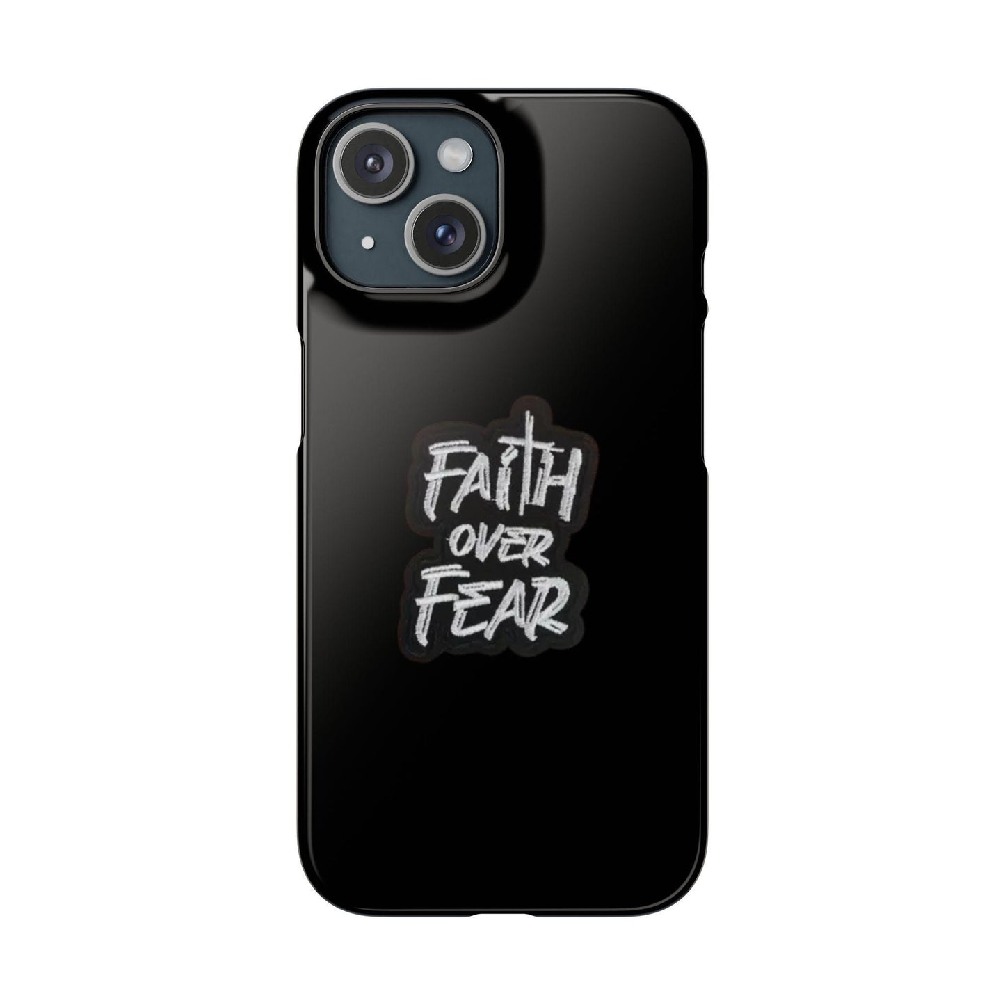 Faith Over Fear Phone Case: Inspirational Motivational Tech Accessory