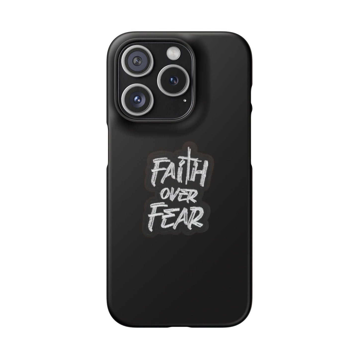 Faith Over Fear Phone Case: Inspirational Motivational Tech Accessory