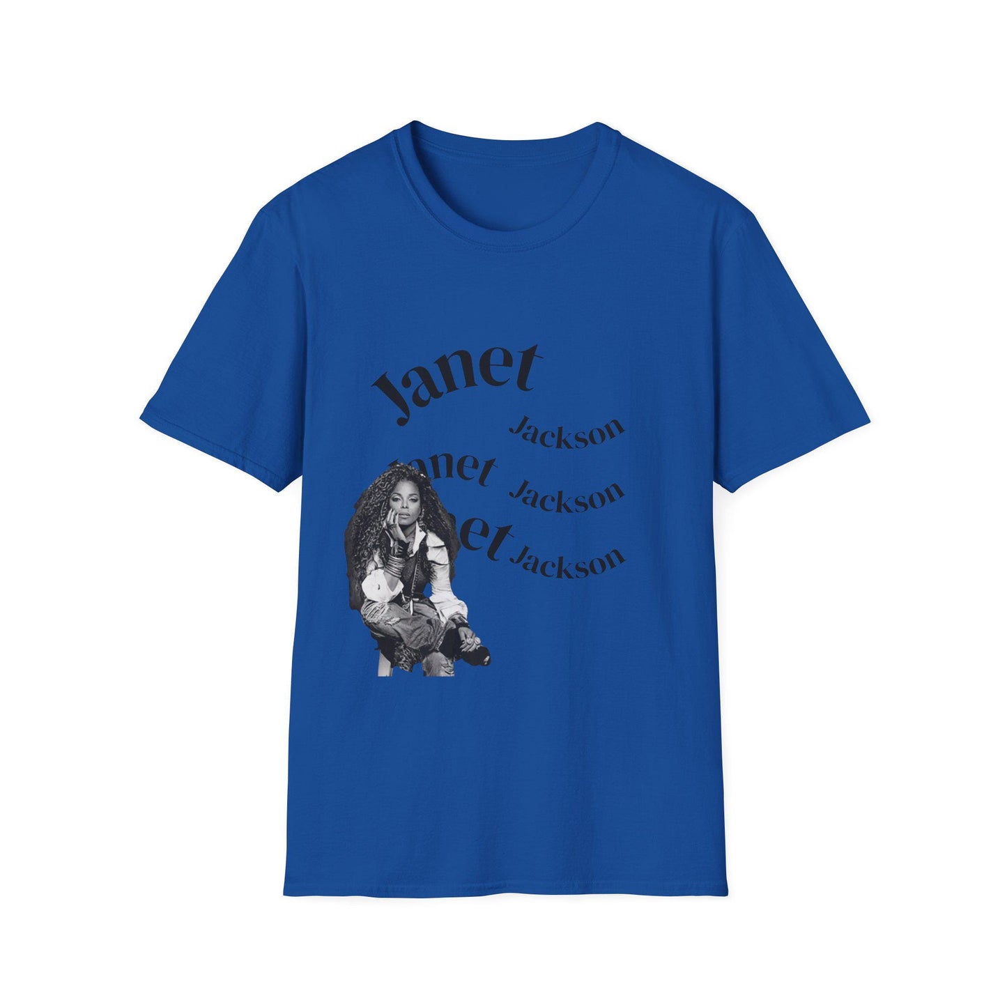 Janet Jackson Graphic Tee: Unisex Softstyle Cotton T-Shirt