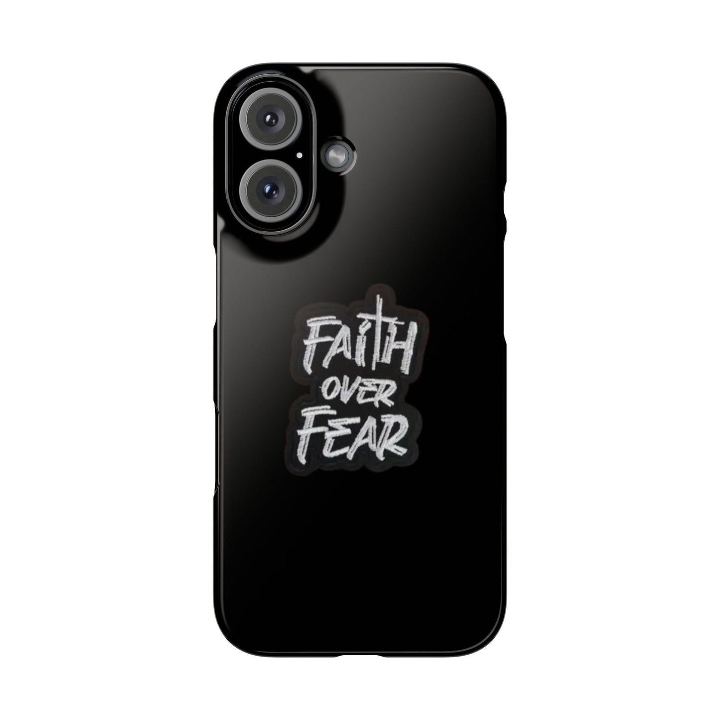 Faith Over Fear Phone Case: Inspirational Motivational Tech Accessory