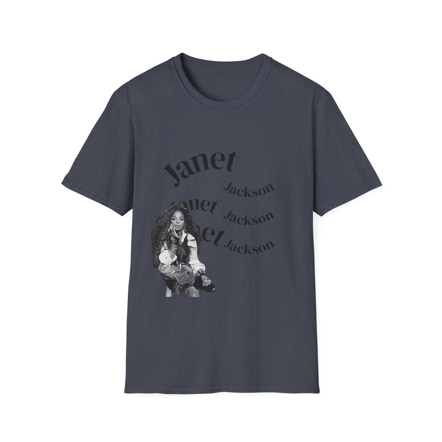 Janet Jackson Graphic Tee: Unisex Softstyle Cotton T-Shirt