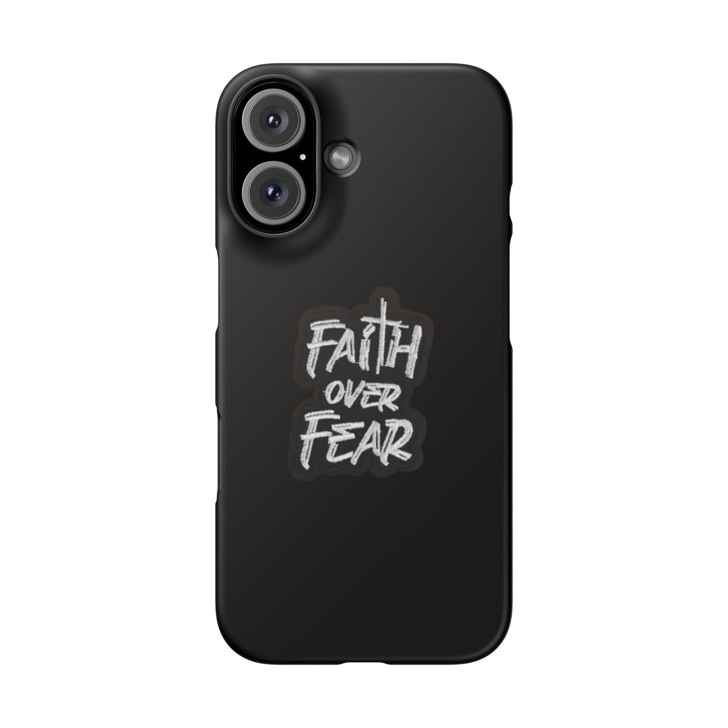 Faith Over Fear Phone Case: Inspirational Motivational Tech Accessory