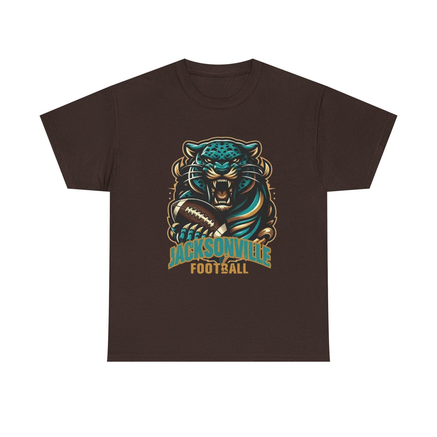 Jaguar Football Graphic Tee: Unisex Heavy Cotton Sports Jersey