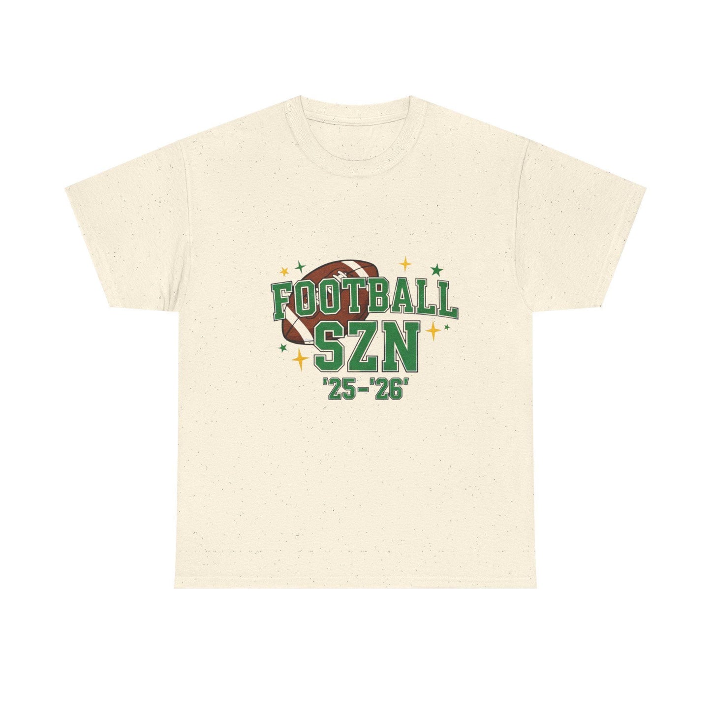 Football Season Heavy Cotton Tee: Sports Fan Game Day Shirt