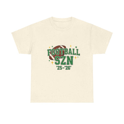 Football Season Heavy Cotton Tee: Sports Fan Game Day Shirt