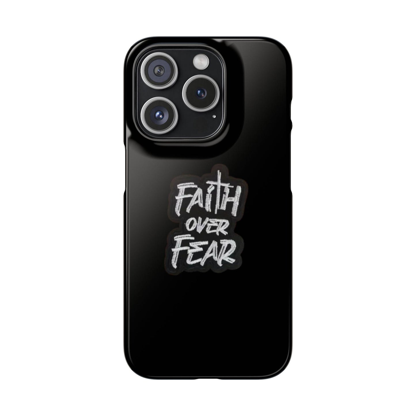 Faith Over Fear Phone Case: Inspirational Motivational Tech Accessory