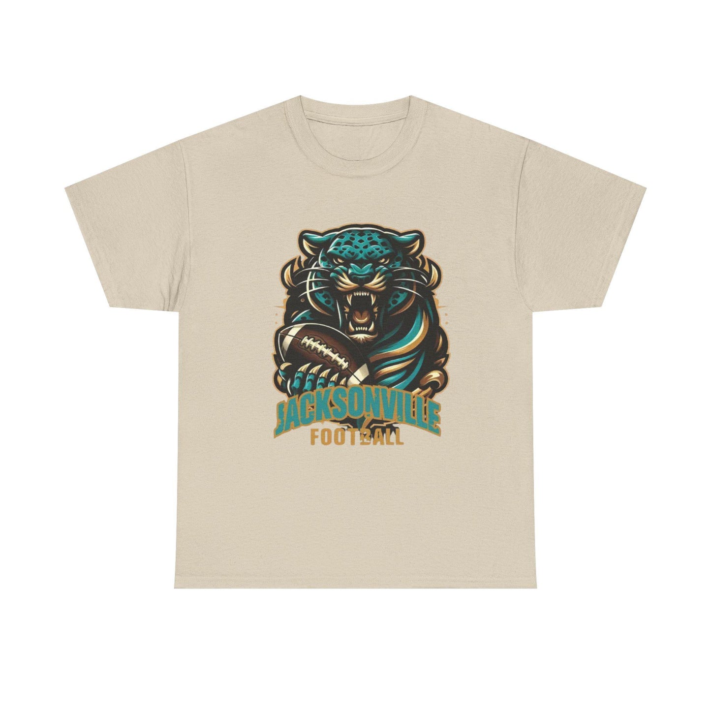 Jaguar Football Graphic Tee: Unisex Heavy Cotton Sports Jersey