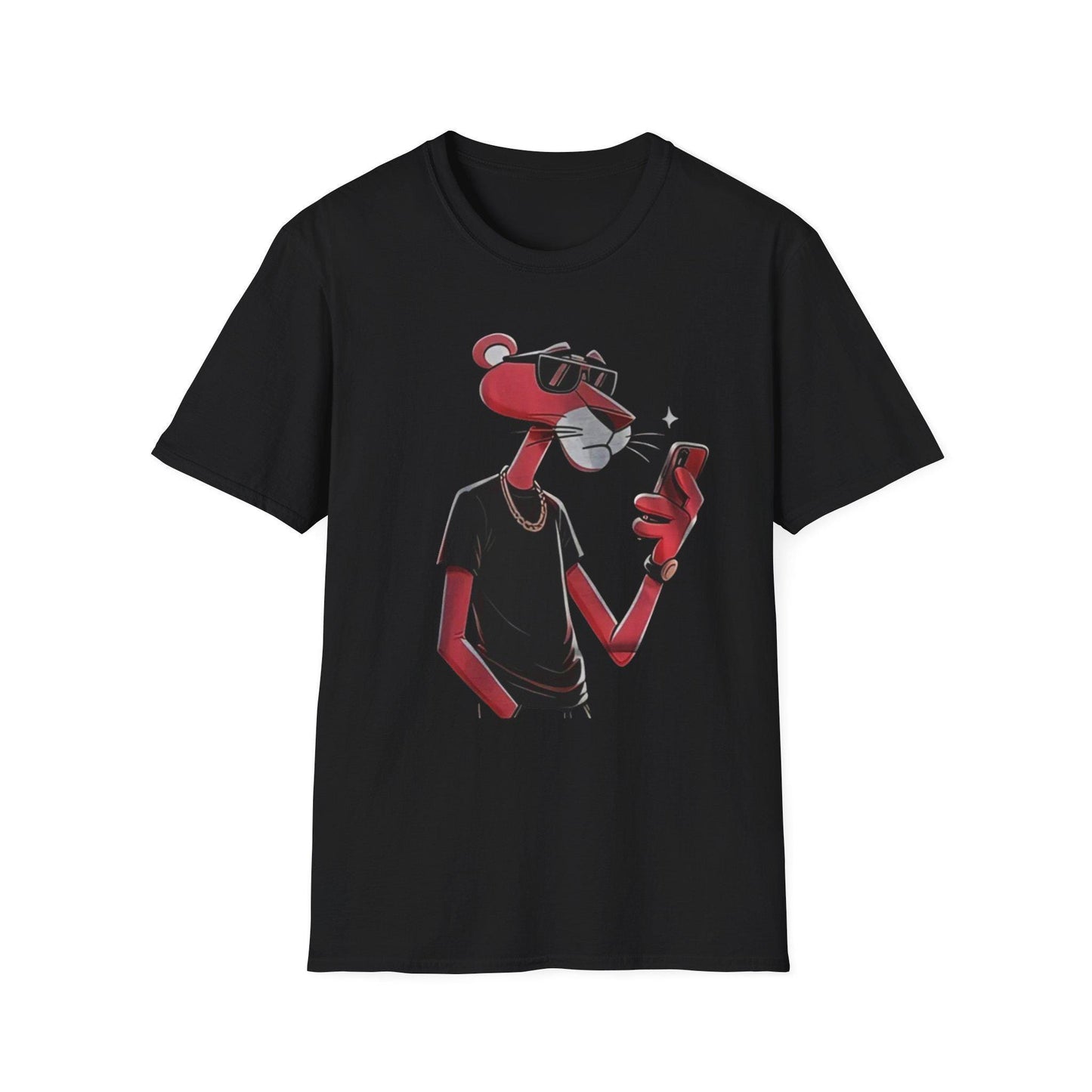 Pink Panther Cartoon T-Shirt: Retro Graphic Tee, Unisex Cotton