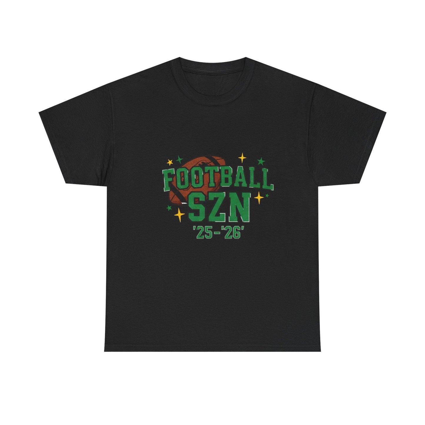 Football Season Heavy Cotton Tee: Sports Fan Game Day Shirt