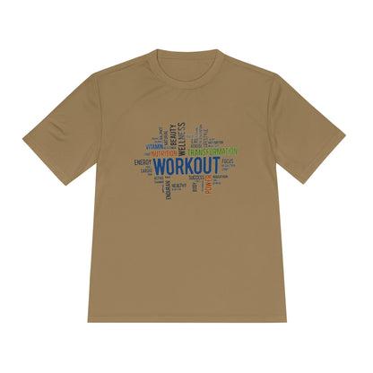 Moisture Wicking Workout Tee: Unisex Fitness Shirt, Gym Activewear