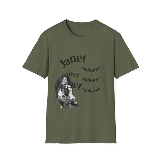 Janet Jackson Graphic Tee: Unisex Softstyle Cotton T-Shirt
