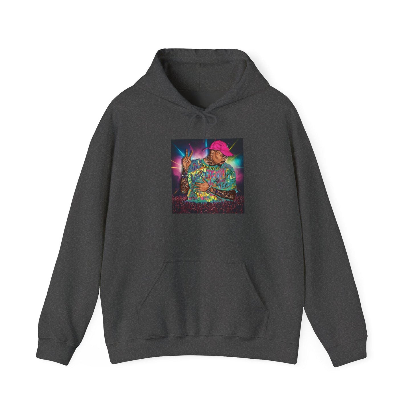 Chris Brown-Themed Unisex Hoodie, Perfect Gift for Musicians, Artsy Sweatshirt, Festival Wear, Cozy Streetwear