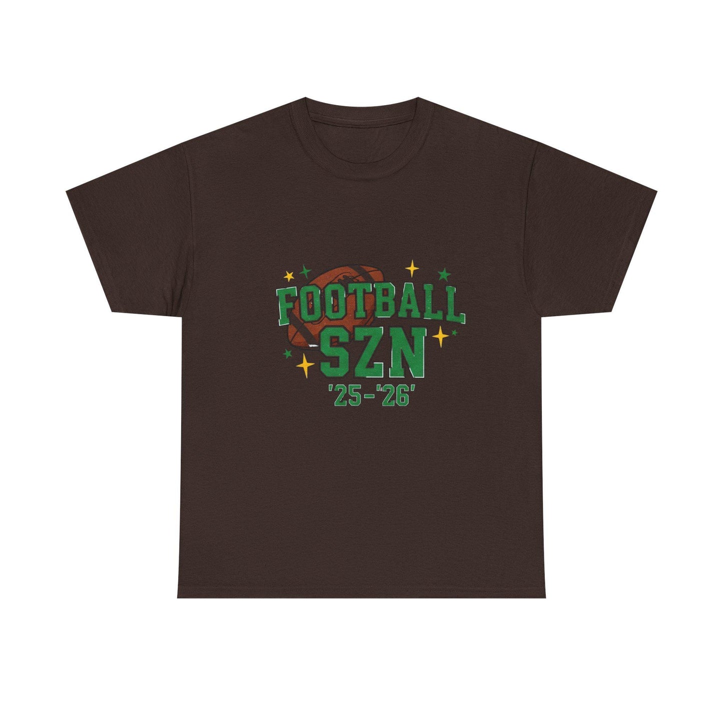 Football Season Heavy Cotton Tee: Sports Fan Game Day Shirt