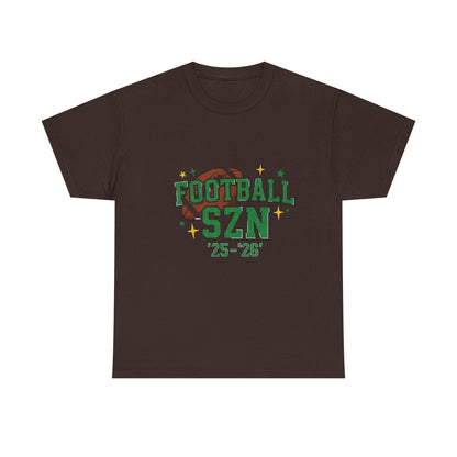 Football Season Heavy Cotton Tee: Sports Fan Game Day Shirt