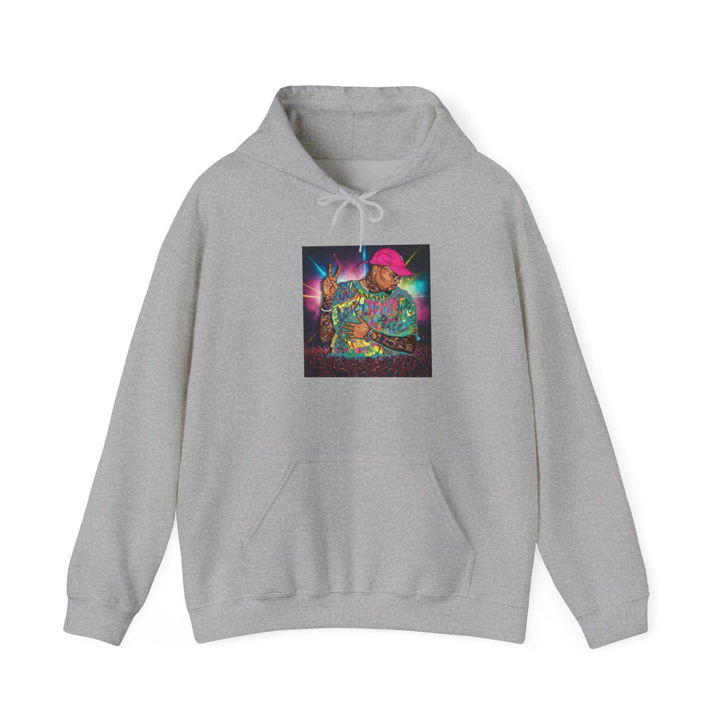 Chris Brown-Themed Unisex Hoodie, Perfect Gift for Musicians, Artsy Sweatshirt, Festival Wear, Cozy Streetwear