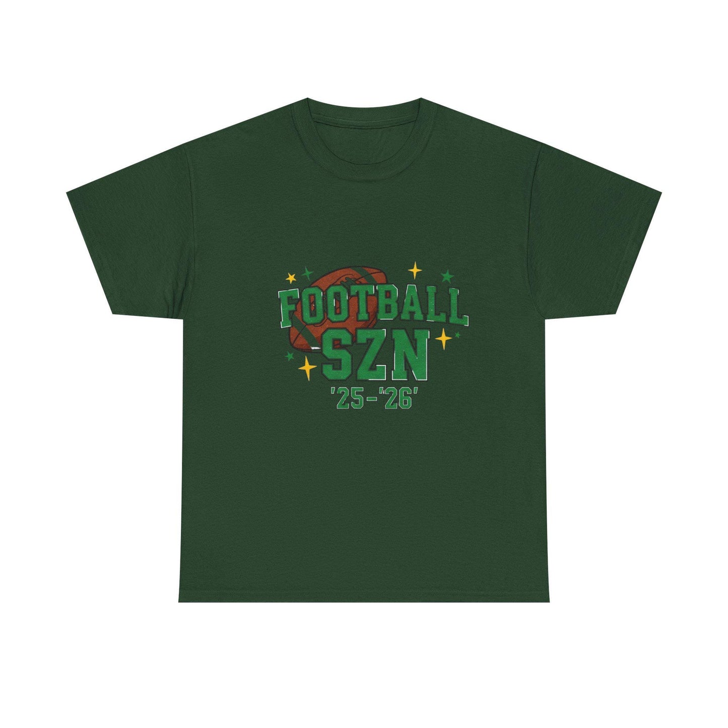 Football Season Heavy Cotton Tee: Sports Fan Game Day Shirt