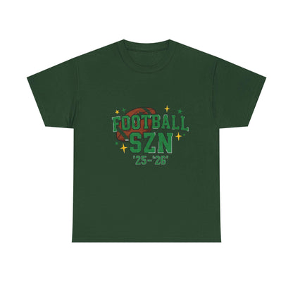 Football Season Heavy Cotton Tee: Sports Fan Game Day Shirt