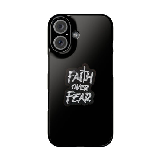 Faith Over Fear Phone Case: Inspirational Motivational Tech Accessory