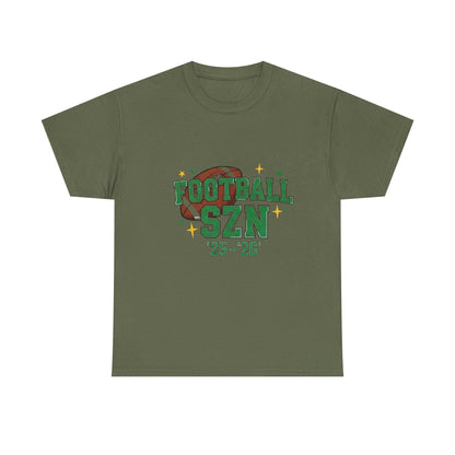 Football Season Heavy Cotton Tee: Sports Fan Game Day Shirt