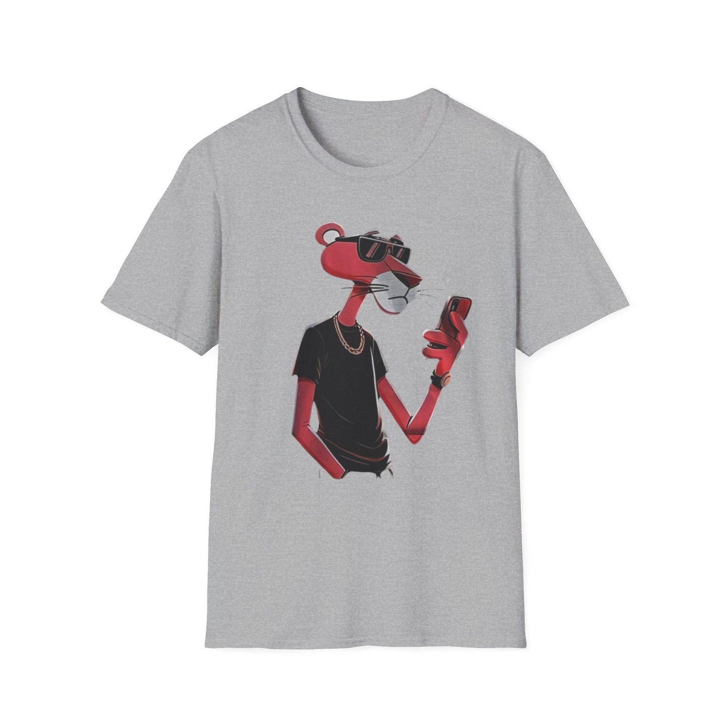 Pink Panther Cartoon T-Shirt: Retro Graphic Tee, Unisex Cotton
