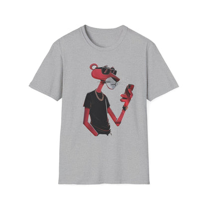 Pink Panther Cartoon T-Shirt: Retro Graphic Tee, Unisex Cotton