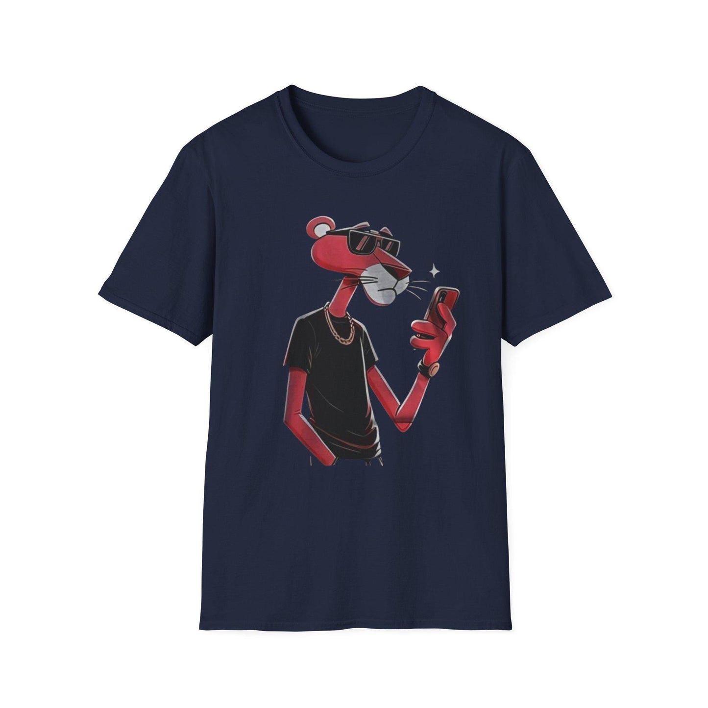 Pink Panther Cartoon T-Shirt: Retro Graphic Tee, Unisex Cotton
