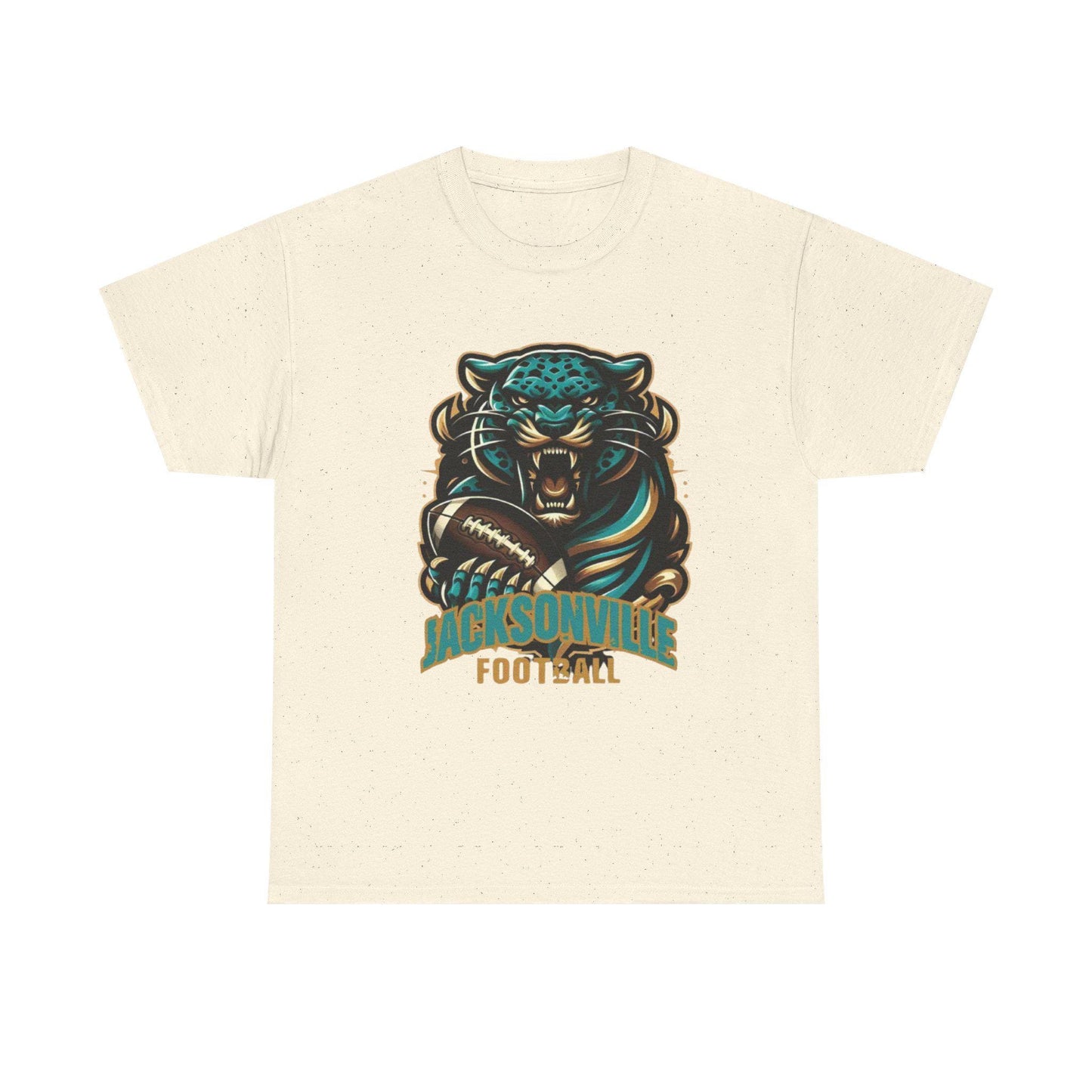 Jaguar Football Graphic Tee: Unisex Heavy Cotton Sports Jersey