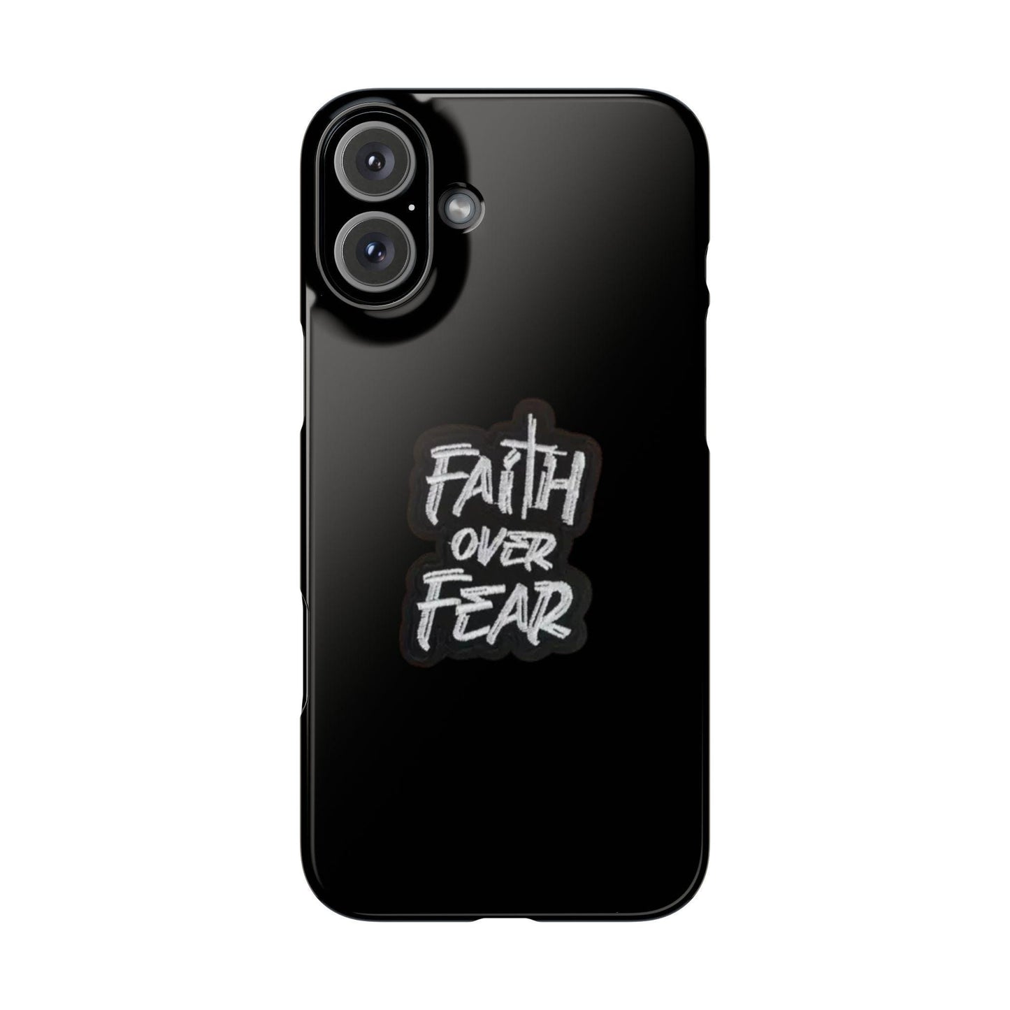 Faith Over Fear Phone Case: Inspirational Motivational Tech Accessory