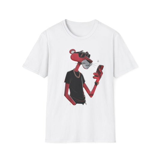 Pink Panther Cartoon T-Shirt: Retro Graphic Tee, Unisex Cotton