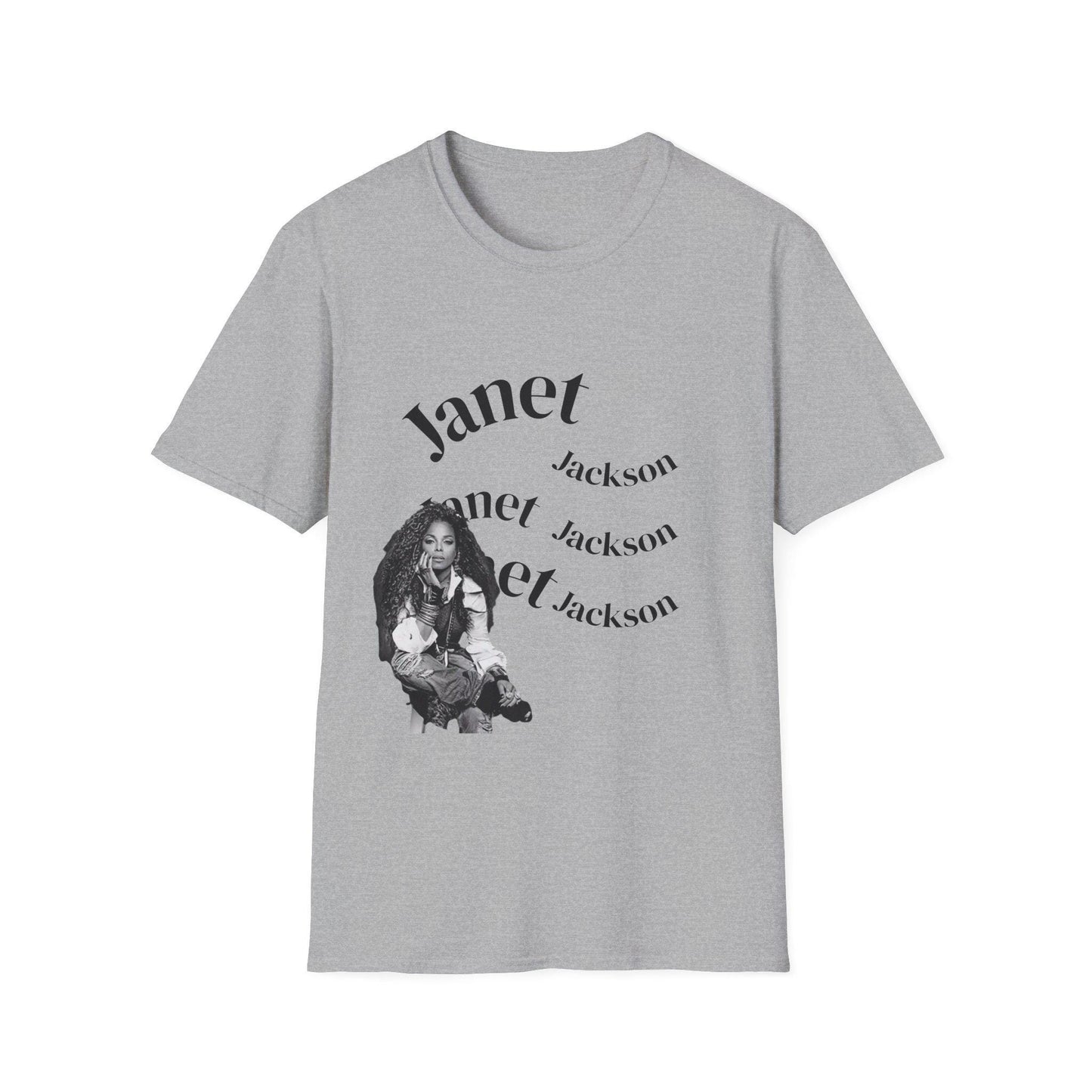 Janet Jackson Graphic Tee: Unisex Softstyle Cotton T-Shirt