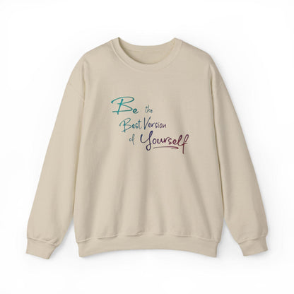 Motivational Unisex Sweatshirt: Cozy Crewneck for Self-Love