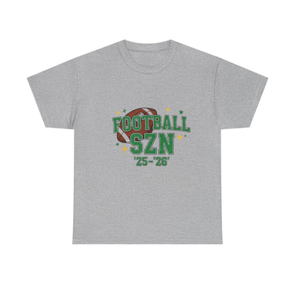 Football Season Heavy Cotton Tee: Sports Fan Game Day Shirt