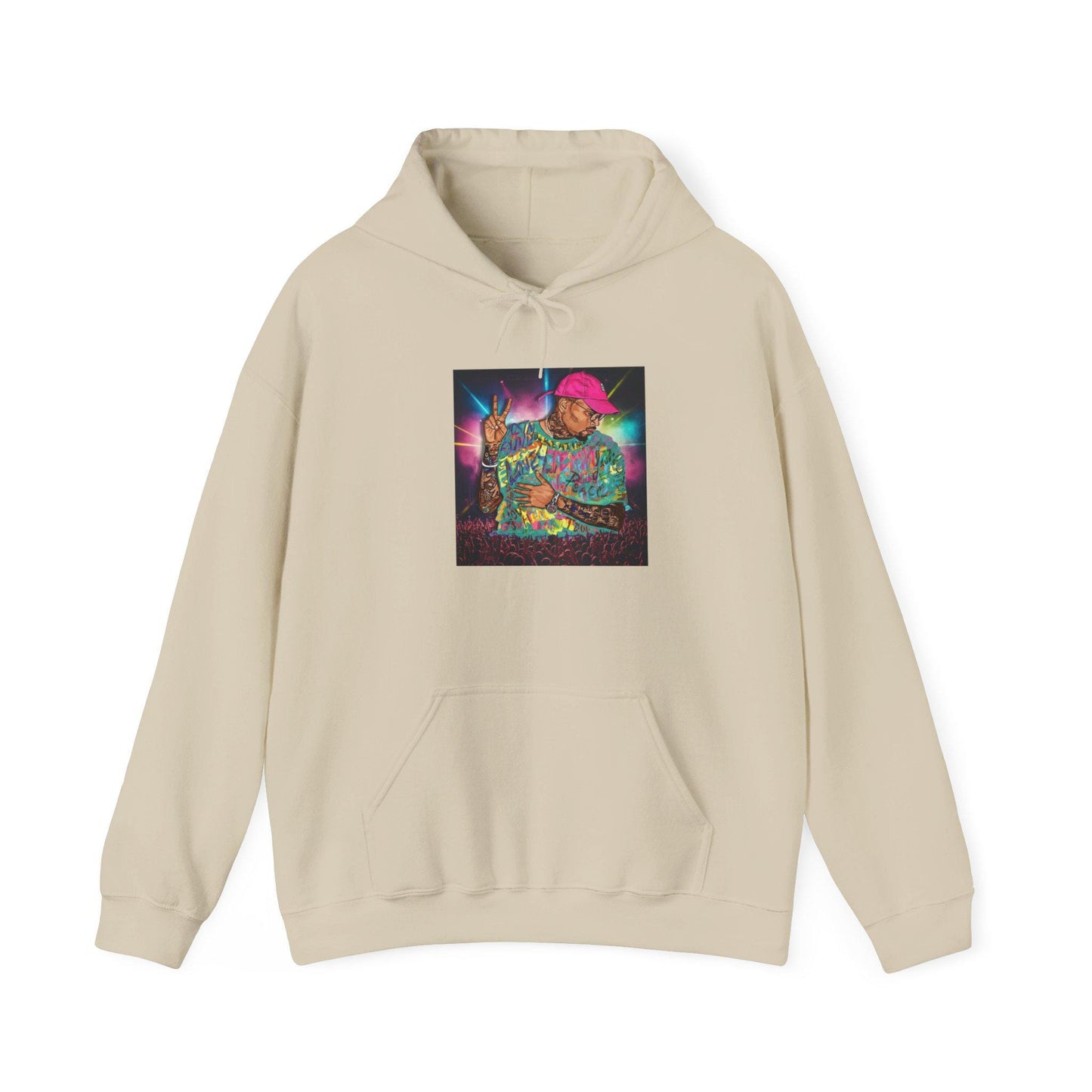 Chris Brown-Themed Unisex Hoodie, Perfect Gift for Musicians, Artsy Sweatshirt, Festival Wear, Cozy Streetwear