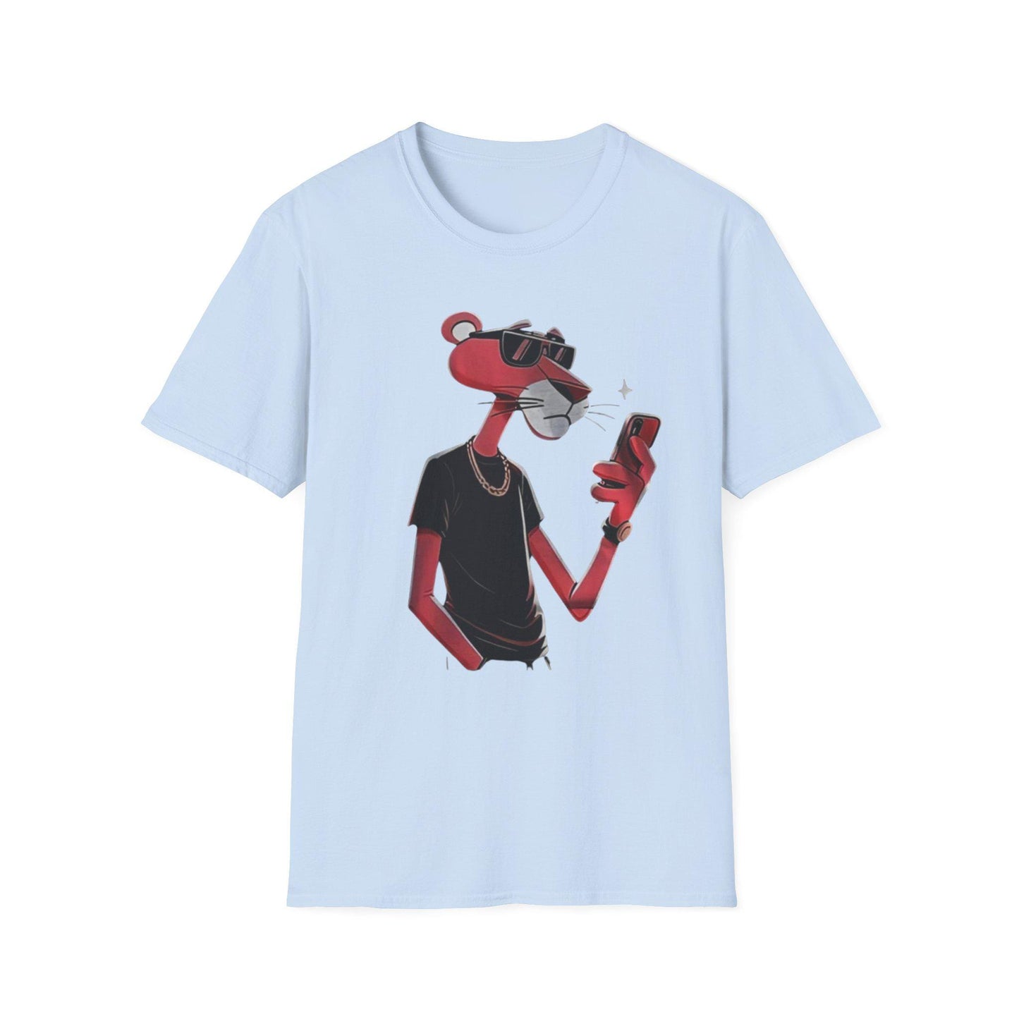 Pink Panther Cartoon T-Shirt: Retro Graphic Tee, Unisex Cotton
