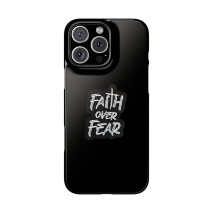 Faith Over Fear Phone Case: Inspirational Motivational Tech Accessory