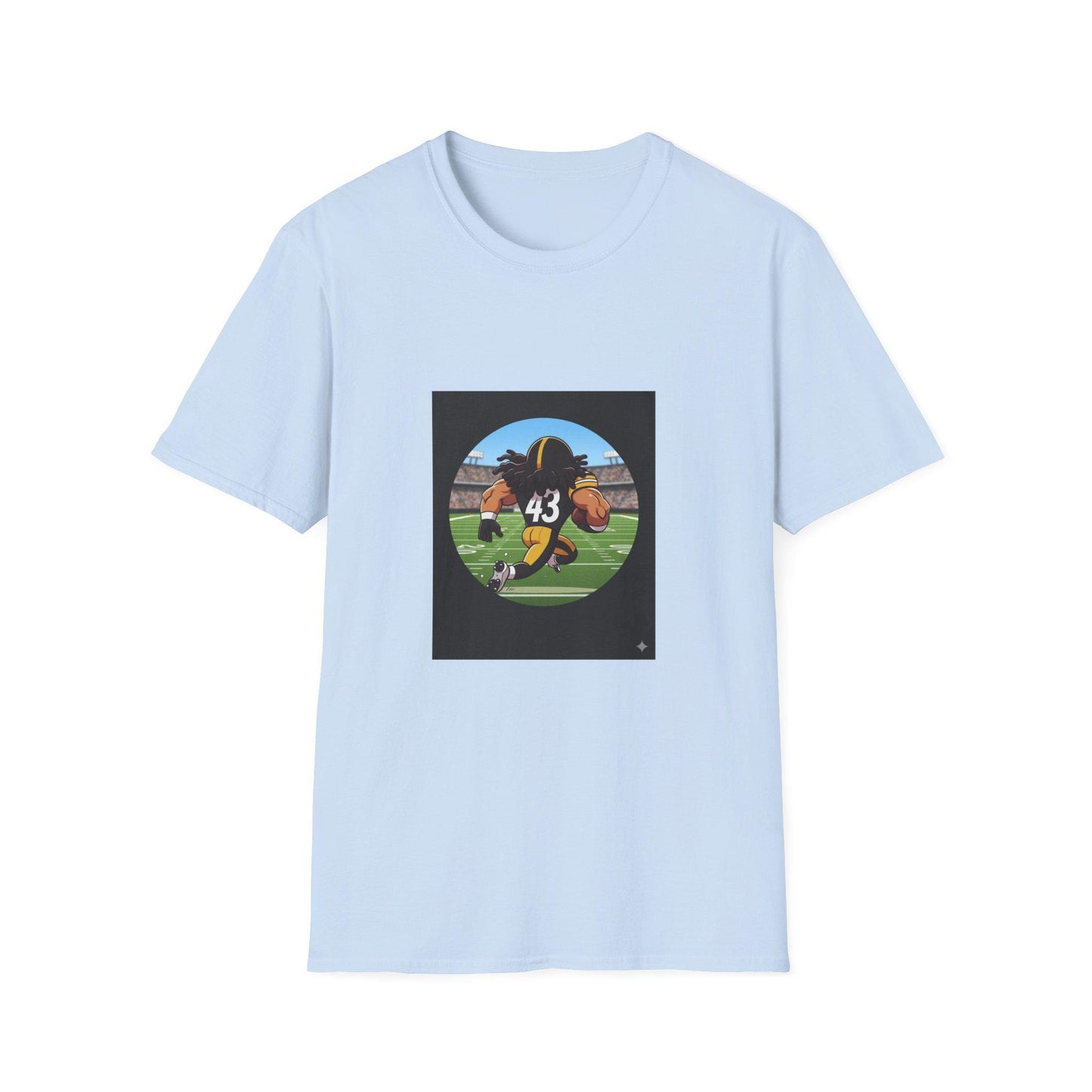 Troy Polamalu Steelers Tee: Animated Football Fan Shirt