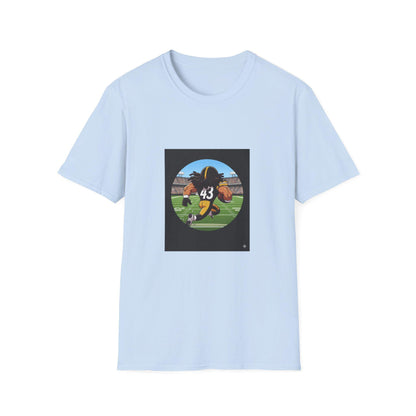 Troy Polamalu Steelers Tee: Animated Football Fan Shirt