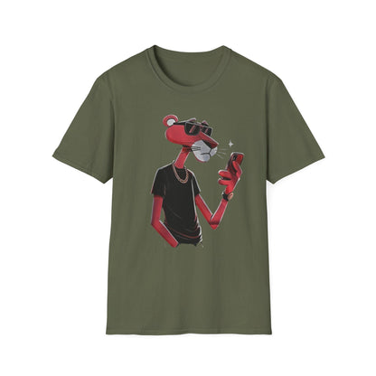 Pink Panther Cartoon T-Shirt: Retro Graphic Tee, Unisex Cotton