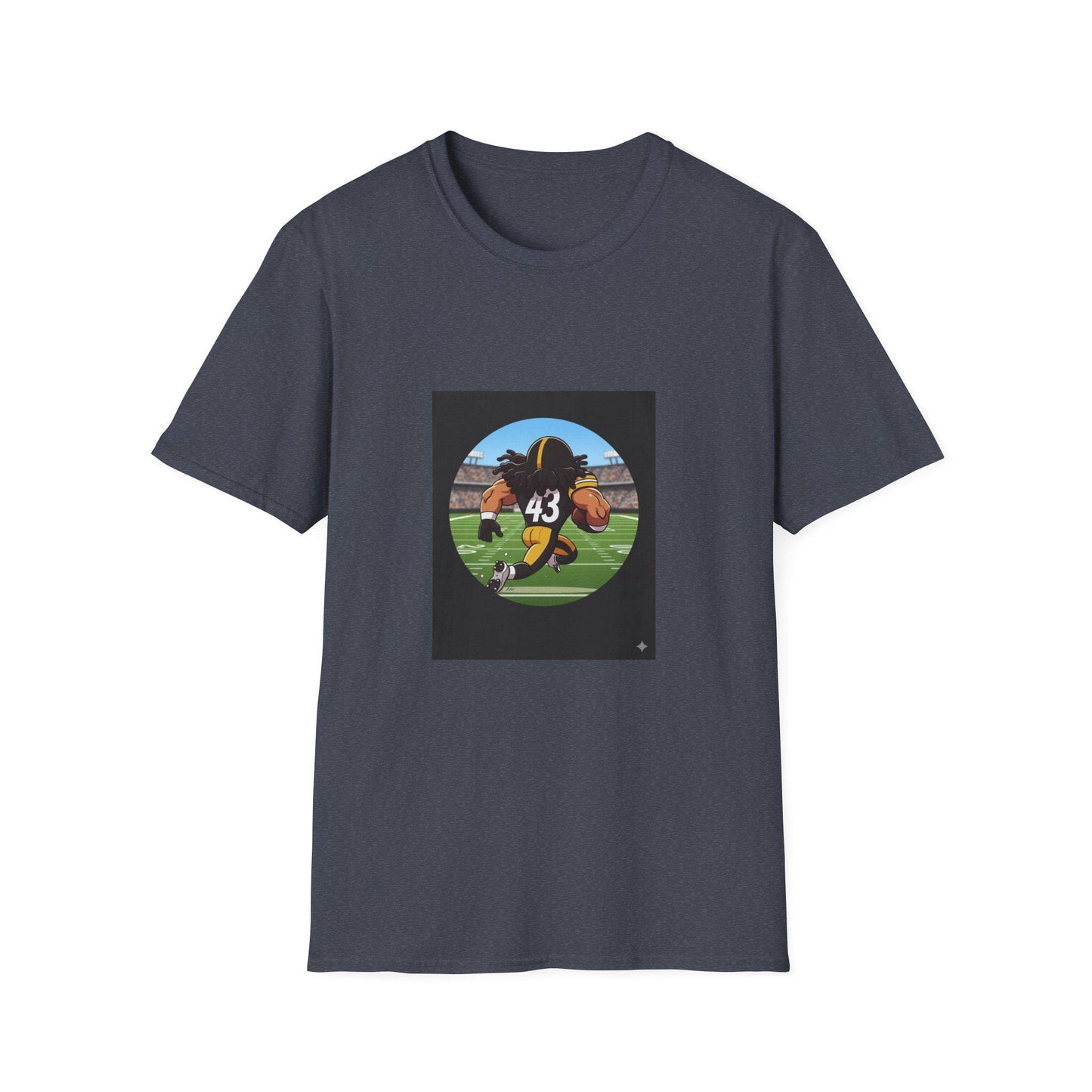 Troy Polamalu Steelers Tee: Animated Football Fan Shirt