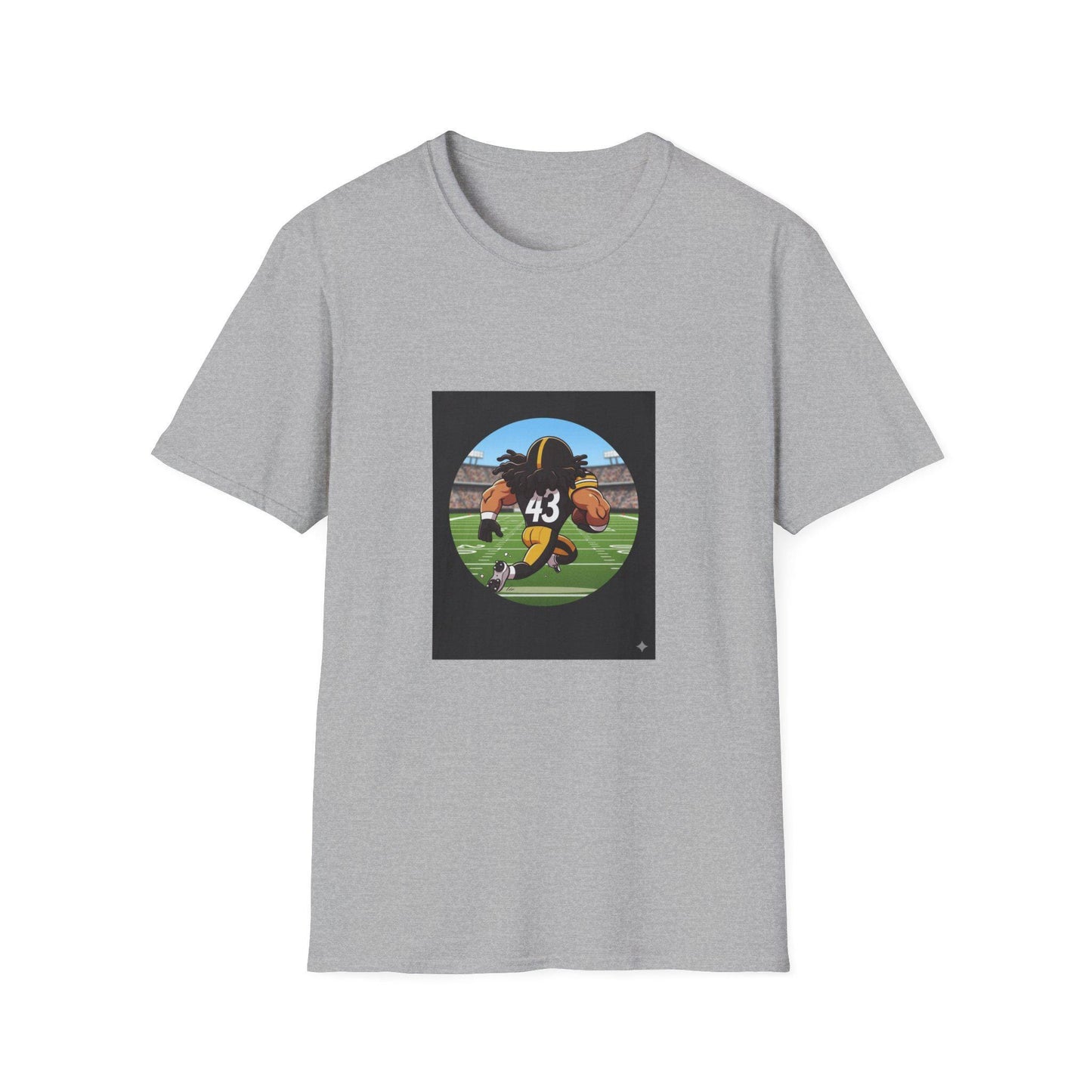 Troy Polamalu Steelers Tee: Animated Football Fan Shirt