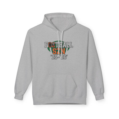 Football Season Fleece Hoodie: Cozy Unisex Sweatshirt for Sports Lovers