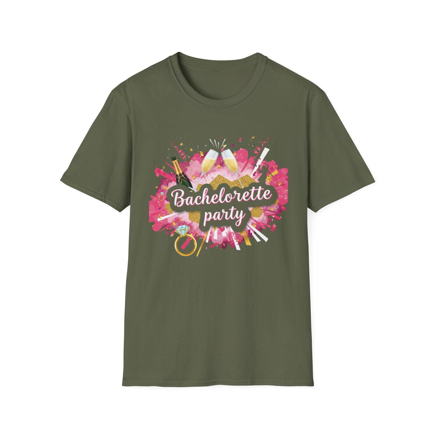 Bachelorette Party T-Shirt: Softstyle Bridal Celebration Tee