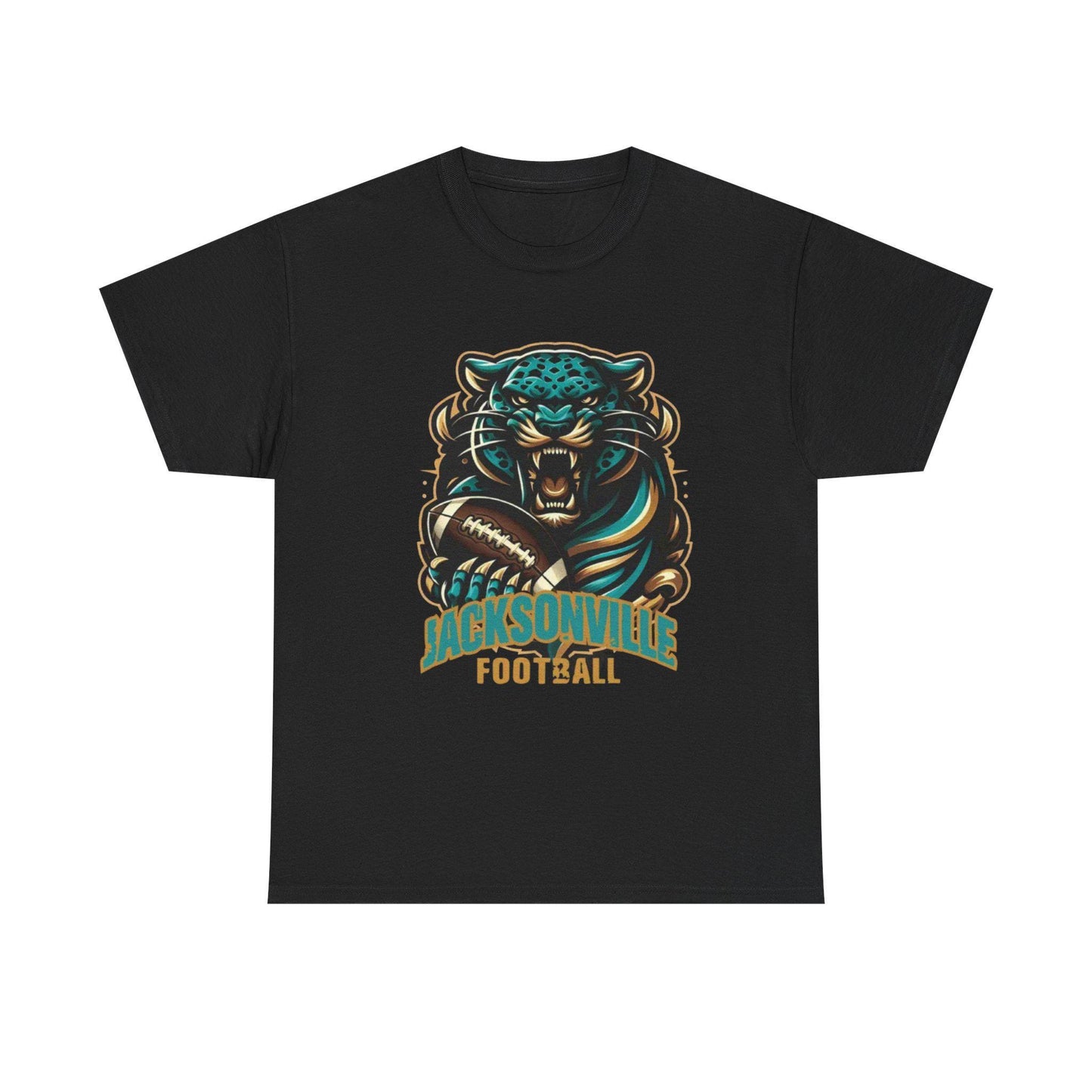Jaguar Football Graphic Tee: Unisex Heavy Cotton Sports Jersey