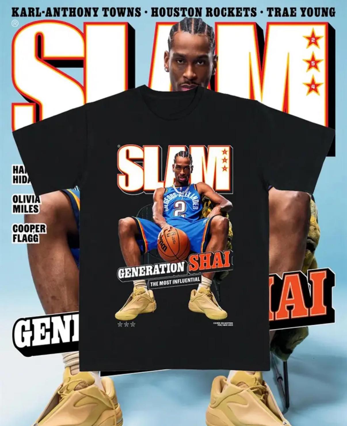 Shai Gilgeous Alexander Slam Cover Tee