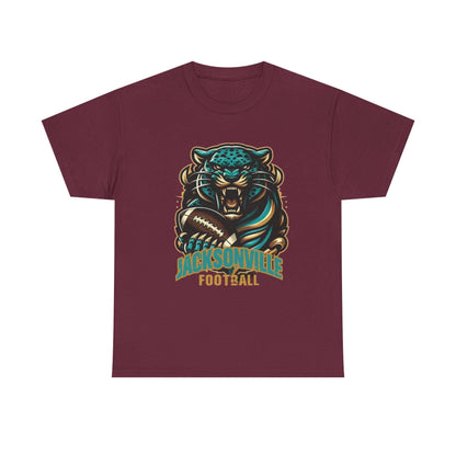 Jaguar Football Graphic Tee: Unisex Heavy Cotton Sports Jersey