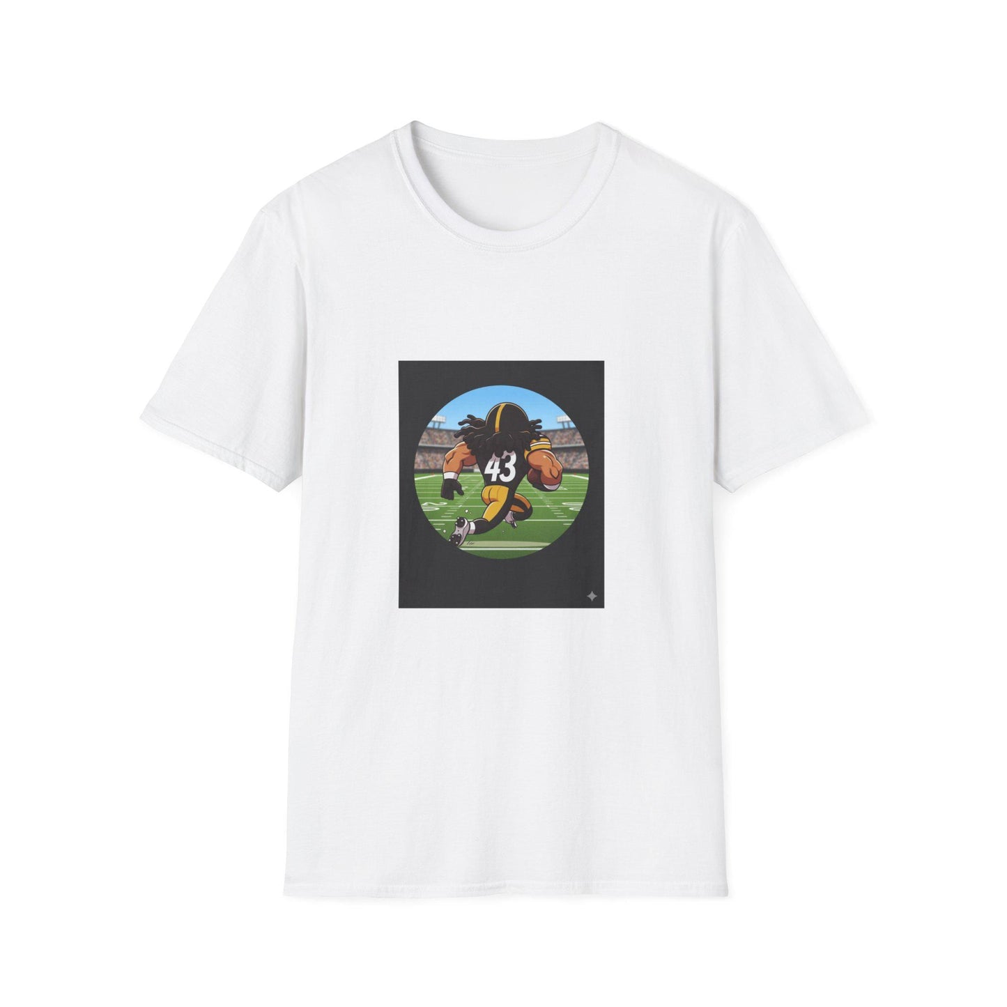 Troy Polamalu Steelers Tee: Animated Football Fan Shirt