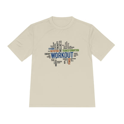 Moisture Wicking Workout Tee: Unisex Fitness Shirt, Gym Activewear