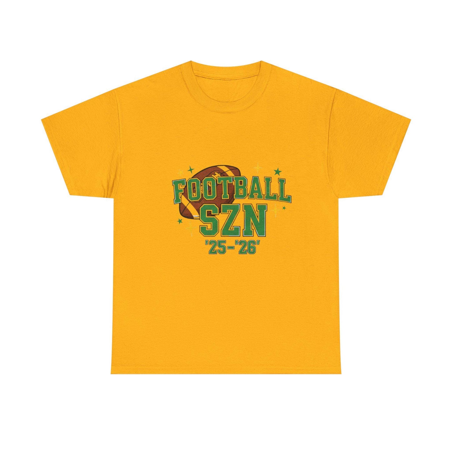 Football Season Heavy Cotton Tee: Sports Fan Game Day Shirt
