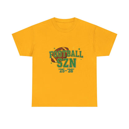 Football Season Heavy Cotton Tee: Sports Fan Game Day Shirt