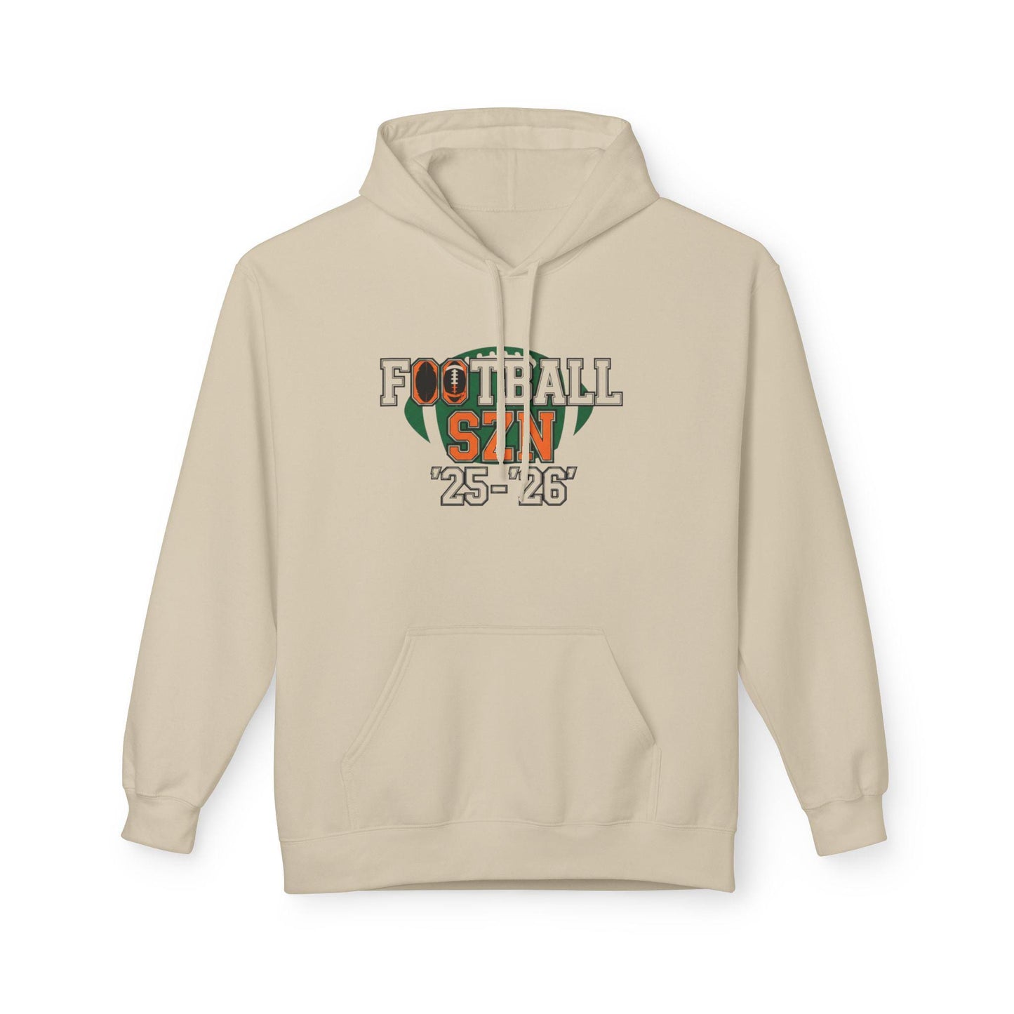 Football Season Fleece Hoodie: Cozy Unisex Sweatshirt for Sports Lovers